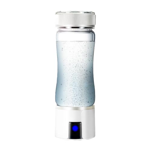 JNJOOD Botella de agua portátil para hidrógeno, botella de agua para generador de hidrógeno recargable, generador de agua de hidrógeno purificado actualizada duradera