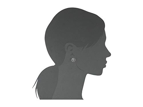 Tory Burch Logo Circle-Stud Earrings Tory Silver One Size3