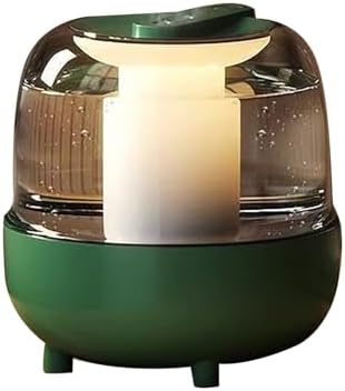 Humidifier Large Room, 1 Gallon Top Fill 28 dB Quiet Easy to Clean Humidifiers with Double Spray Portable Desk Humidifier for Indoor Home Living Room Bedroom Family Party Office Nursery Travel (Green)