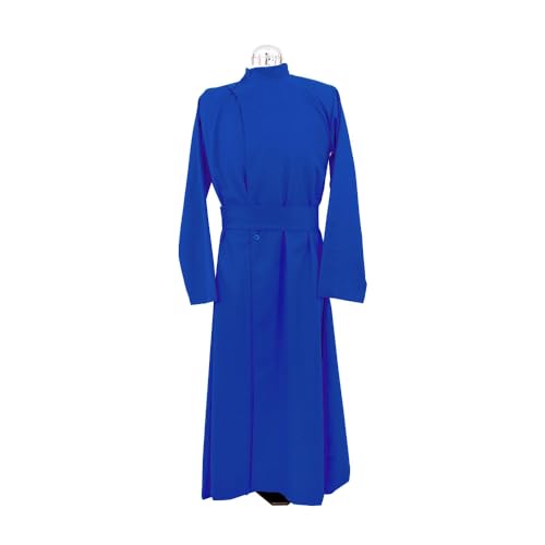Soutane bleu roi double boutonnage tissu haute qualité