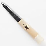 熊谷鍛冶屋 マキリ 両刃 片刃 鋼製 ステンレス製 (3) 丸熊浮き付きマキリ 片刃 鋼製, 鞘付き)