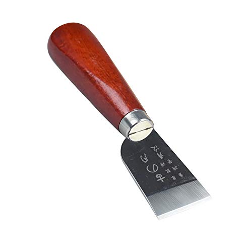 BANYOUR Leather Knife Cutting Knife Edging Knife with Wooden Handle Leather Working Knife for DIY Leathercraft Cutting