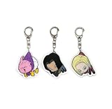 EBTY DREAMS Inc. - Set of 3 Dragon Acrylic Keychain Android 17, Android 18, Majin Buu
