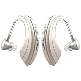 HIBRIQ Wiederaufladbare Soundgerät für Senioren mit Geräuschunterdrückung & einstellbarer Lautstärke, BTE-Komfortdesign