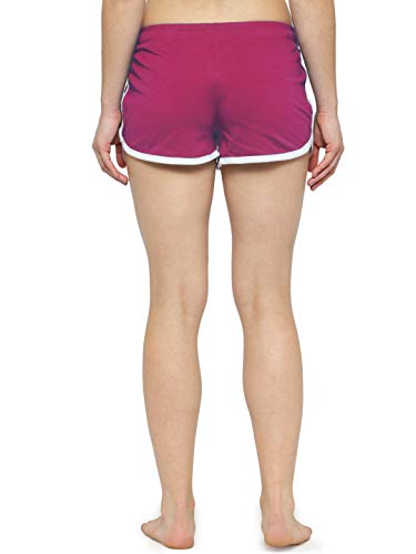 Image of KOTTY Solid Women Purple Night Shorts (Purple,36)