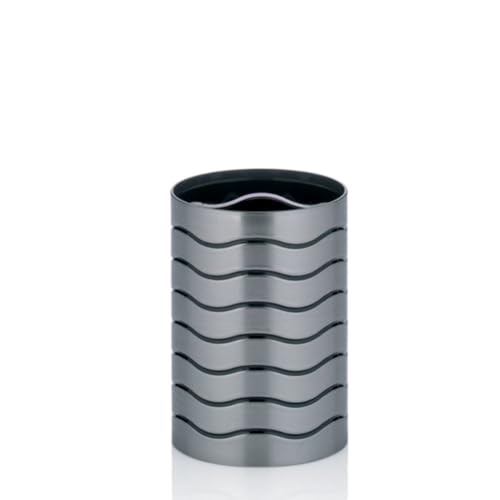 Kela Becher Muna aus Kunststoff in anthrazit, Plastik, 7.5 x 7.5 x 10.5 cm, 22831