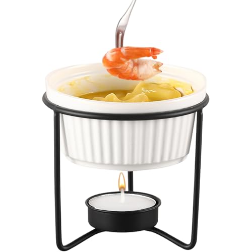 Genérico Olla Derretidora de Mantequilla - Multifuncional Cerámico Portátil Inalámbrico,Olla De Fondue para Chocolate Y Queso - para Mariscos Aperitivos Fruta Leche Salsa Familia Hogar Cocina