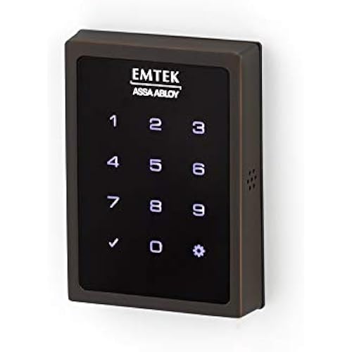 Emtek Empowered Motorized Touchscreen Keypad Smart Deadbolt - Connected by August, Oil Rubbed Bronze (US10B), Model: EMP1101US10B