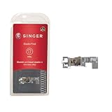 SINGER Elastic Presser Foot for Sergers | Stretch, Insert & Attach Elastic with Adjustable Tension | Perfect for Garments, Activewear & Home Décor
