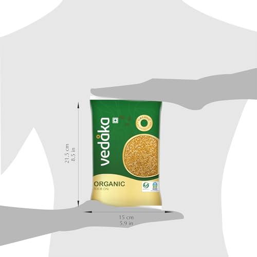 Image of Amazon Brand - Vedaka Organic Toor Dal | 500 g | Arhar Dal | Naturally Rich Source Of Protein | Cholesterol Free & No Added Additives