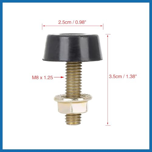 A ABSOPRO 2 Stücke Motorhaubenstopper Stoßstangenschrauben Stopper für Nissan Patrol GQ Y60 Artikelaustausch