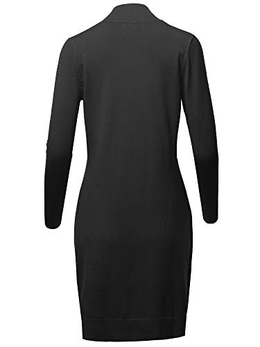 Image of STARJJ Womens Soft Stetchy Knit Longline Open Front Sweater Cardigan with Pockets (S-3X)