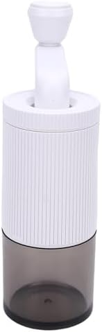 Thonlai Manual Coffee Grinder Compact Adjustable Settings Hand Crank Portable for Home Travel Office (White) — view 3
