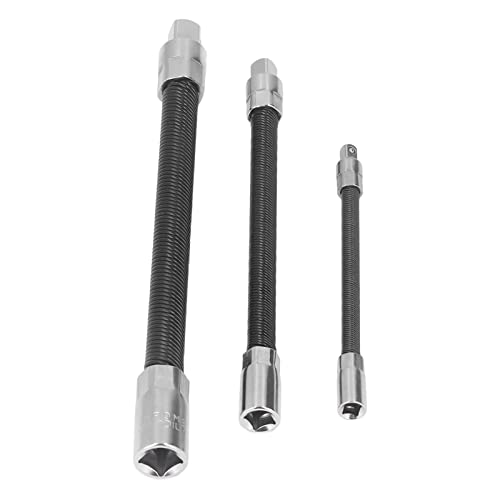 Barras de extensión flexibles de 1/4 3/8 1/2 con imán para llaves de carraca 6