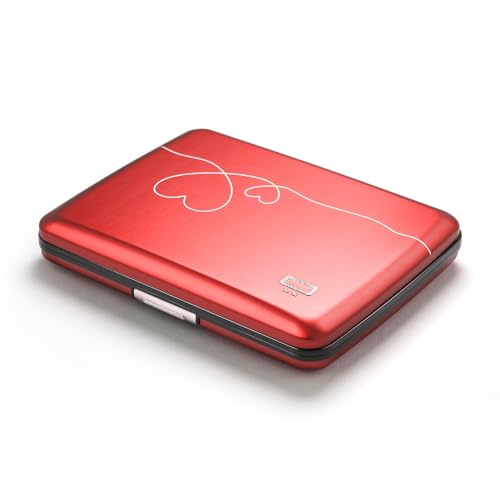 Image of OGON -DESIGNS- Aluminum wallet, Large capacity with metal lock, RFID Protection against fraud and demagnetization, Smart Case OSLO Large model