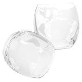 Tasse du monde en verre transparent, luxueux et polyvalent, adapté au whisky et aux cocktails ainsi qu'à l'eau, verrerie avec carte du monde