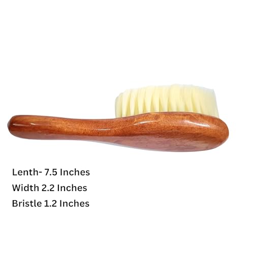 Image of MF Hair Wood Duster Cleaning Brush Soft Beard Brush with Wooden Handle for Barber Hair Cutting Salon & Parlor Hair | Professional Hairstylist Brush Soft Beard Brush (Pack of 1)