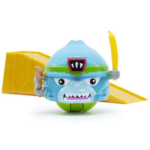 Battle Ballz: Training Pack - Bruiser - Weapon Wielding Toy Gorilla, Rolling Colorful Ball Character, Training Ramp, Blow Your Lid Button, Kids 5+