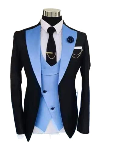 Costume trois pièces pour homme élégant coupe ajustée ajustement parfait