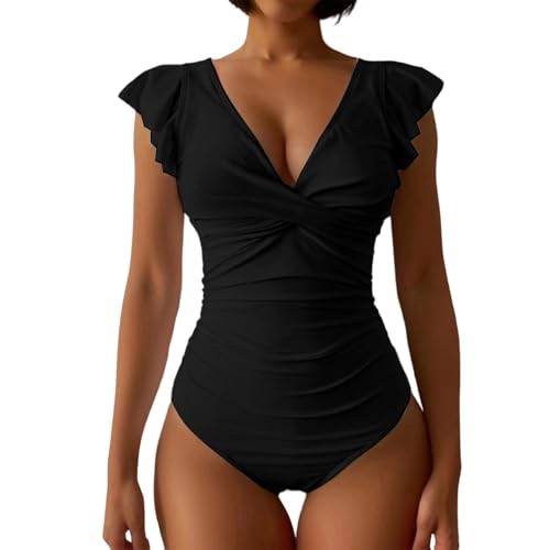 Tankini taille haute grand taille avec jupe de plage maillot deux pieces pour femmes