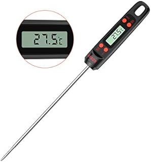 Habor Küchenthermometer, Bratenthermometer, Digital Grillthermometer, Lange Probe Fleischthermometer, 5s Sofortiges Auslesen für Küche, Grill, BBQ, Steak, Türkei, Süßigkeiten, Milch,