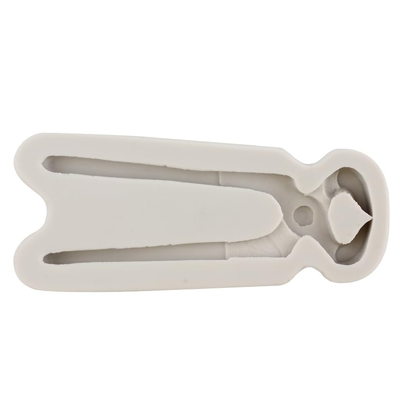 MYPRACS Hand Tools Silicone Mould Pliers Hammer Wrench Chocolate Fondant Moulds for Cupcake Topper Cake Decorating Candy Gum Paste Polymer Clay Set of 4 - Image 3