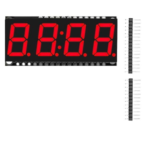 Yarryuter Módulo de Pantalla LED de 4 Dígitos y 7 Segmentos,