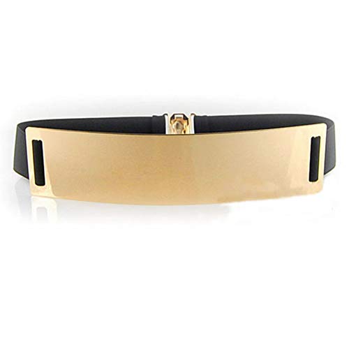 HaoPiDai Waist Belts For Women Dresses Belts For Women Gold Elastic Belt Wide