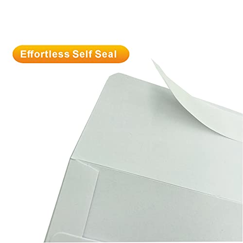 A9 Invitation Envelopes（130 Pcs 5.5X8.65 In ）- Windowless Design 120Gsm White Paper Envelopes With Printable Quick Self-Seal Envelopes For Invitations, Greeting Cards, Invoices #TOP3