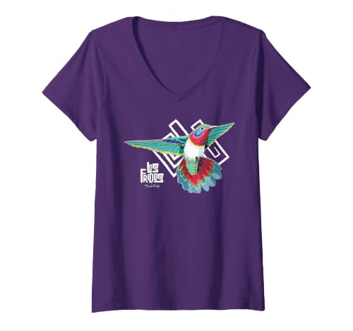 Mujer Los Fridos x FridaTM - Colibrí Xochi Camiseta Cuello V