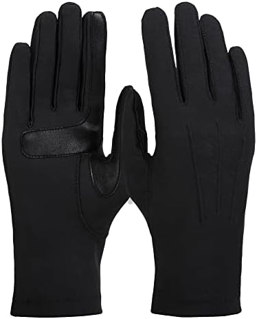 isotoner womens Stretch Classics Fleece Lined Winter Gloves, Black, One Size US