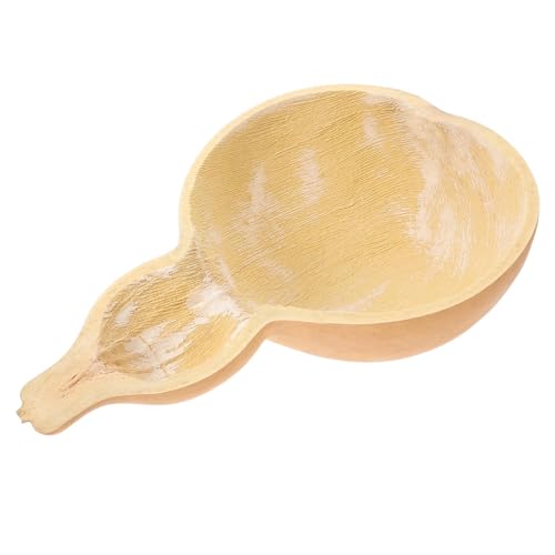 BESPORTBLE Ciotola rustica di zucca fatta a mano - Ciotola decorativa di zucca naturale per dolci, antipasti, spuntini, servizio da tavola - per casa, soggiorno, rituali tradizionali, preghiera e