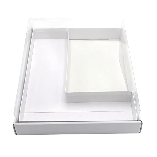 WENPACK 30.5cm Fillable Cardboard Letter Shaped Box Clear Cover Sweets