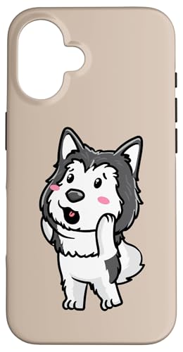 Diseño de perro malamute de Alaska Carcasa para iPhone 16