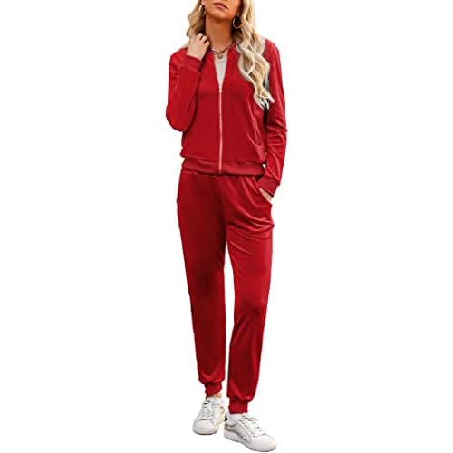 Marvmys Women's Velour Tracksuit Full Zip Up Sweatsuits Set 2 Piece Outfits Jogger Set Small Army Green Camo