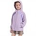 Kids Lightweight Hooded Sun Shirt Full Zip Long Sleeve Girls Boys UV Protection Athletic Jackets UPF50+ Hiking Jacket Purple