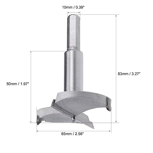 MACHSWON Forstner Drill Bits Tungsten Carbide Wood Hole Saw Opener Drill Bit 65mm Woodworking Drilling Bit Cutter - Image 2