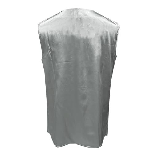 Top caraco de satén con cuello en V para evitar el calor con estilo 4
