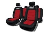 Sparco SPC1019RS Set Coprisedili per Auto, 11 Pezzi, S-Line Corsa, Rosso