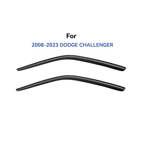 Image of Window Visors Rain Guards for 2008-2023 Dodge Challenger, Out-Channel Window Vent Wind Deflectors Visors Shades for 08-23 Challenger