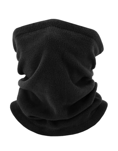 Winter Neck Warmer, Polar Fleece Neck Gaiter Warm Face Cover, Cold Weather Ski Face Mask Windproof for Men and Women