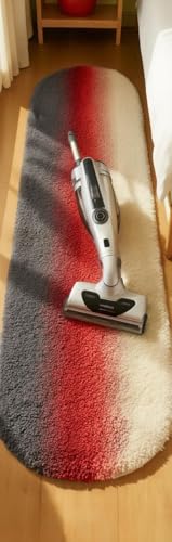 Image of Fluffy Silky Micro Fiber Polyster Carpet /Runner for Bedroom, Study Room, Playing Room, Guest Room ETC. 5x7 feet Feet, (Grey and Ivory Center Maroon)