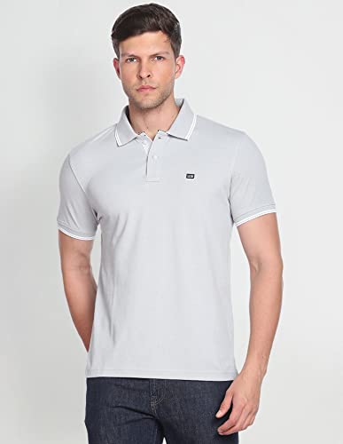 Arrow Tipped Solid Pique Polo Shirt