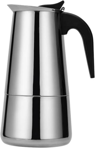 Riazdiw コーヒーメーカー、IH、家庭用、オフィス用、キャンプ用、ステンレススチール、エスプレッソマシン (A,200ml)