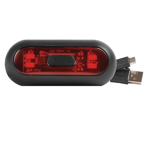 Feu arrière de casque moto rechargeable et clignotants pour rouler en ville sereinement le soir