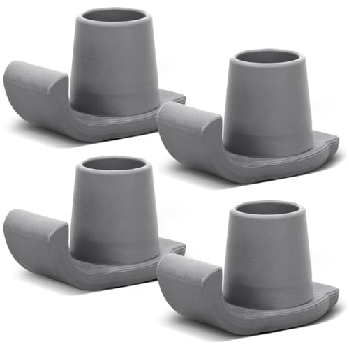 Image of HANNEA 4pcs Ski Sliders for Bariatric Walker, Anti-slip Walker Ski Glides Glide Caps Walker Leg Tips Alternatives for Smooth Indoor Gliding, For 1 1 /8 inch Walker Legs