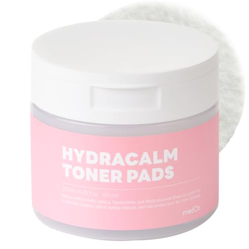 MEDB Hydracalm Toner Pads | BHA & PHA | Daily Toner Pad | Improving Elasticity, Korean Skin Care, Hydrating, for Troubled Skin & Breakouts | 60 Pads