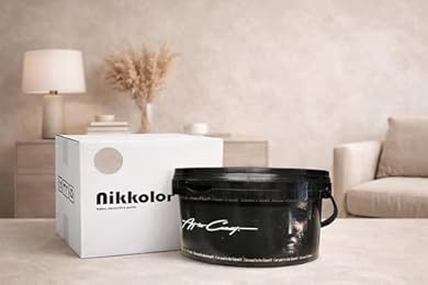 Foto di Nikkolor LIMEWASH PAINT | Calce a pennello Antibatterica, Traspirante e Sanificante, Pura Calce Idrata Naturale, Effetto Naturale - 2,5 litri - 12 m² - Colore Clayland