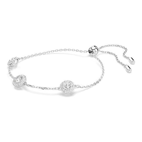 Swarovski Braccialetto Una Angelic, Taglio Round, Motivi A Doppia Faccia, Bianco, Placcato Rodio - 2