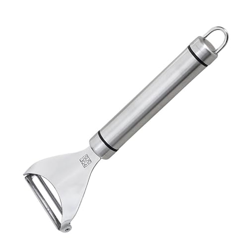 1 Articulo Pelador Manual en Forma de Y, Pelador de Acero Inoxidable en Forma de Y, Pelador de Patatas de Cocina, Pelador Rápido de Acero Inoxidable, para Fruta, Zanahoria, Berenjena, Pera, Mango